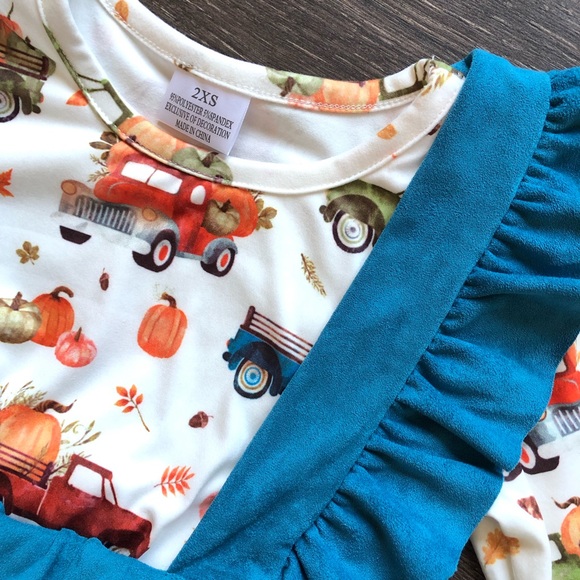 Toddler Girl Boutique Pumpkin Patch Jumper Set - Picture 3 of 3